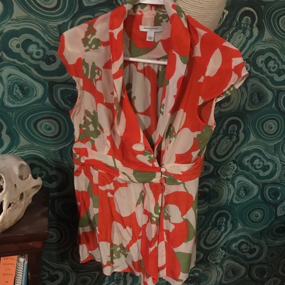 Summer silk floral top - Picture 2 of 7